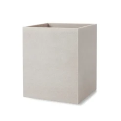 Slate Waste Basket in Ivory