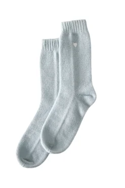 Sleeping Socks Heart in Bluebell