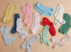 Sleeping Socks Heart in Midnight