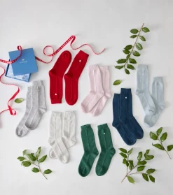 Sleeping Socks Heart in Scarlet