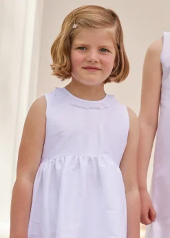 Sleeveless Formal Dress in Special Occasion White