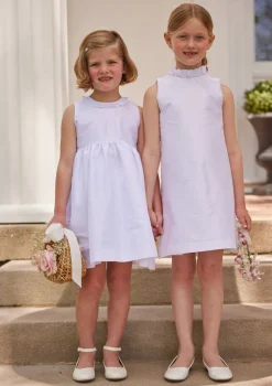 Sleeveless Formal Dress in Special Occasion White