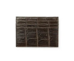Slim Credit Card Case No. 204 in Crocodile Leather