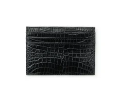 Slim Credit Card Case No. 204 in Crocodile Leather