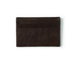Slim Credit Card Case No. 204 in Vintage Walnut Leather