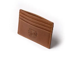 Slim Credit Card Case No. 204 in Vintage Walnut Leather