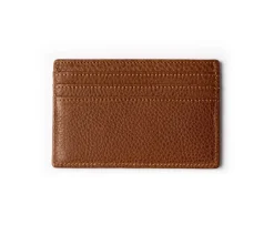 Slim Credit Card Case No. 204 in Vintage Walnut Leather