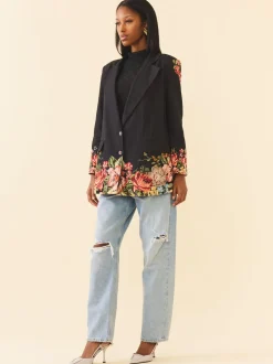 Sloan Blazer in Carmel Victorian Floral