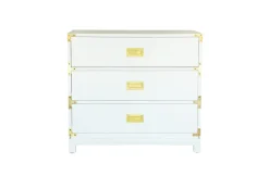 Small Carlyle Campaign Dresser in White