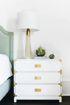Small Carlyle Campaign Dresser in White