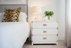 Small Carlyle Campaign Dresser in White