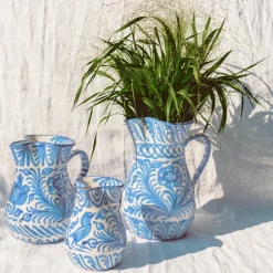 Small Pitcher With Hand Painted Designs
