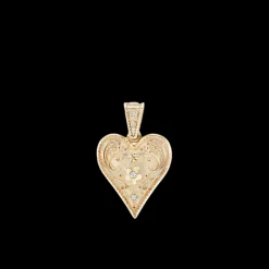 Small Southwestern Heart Charm