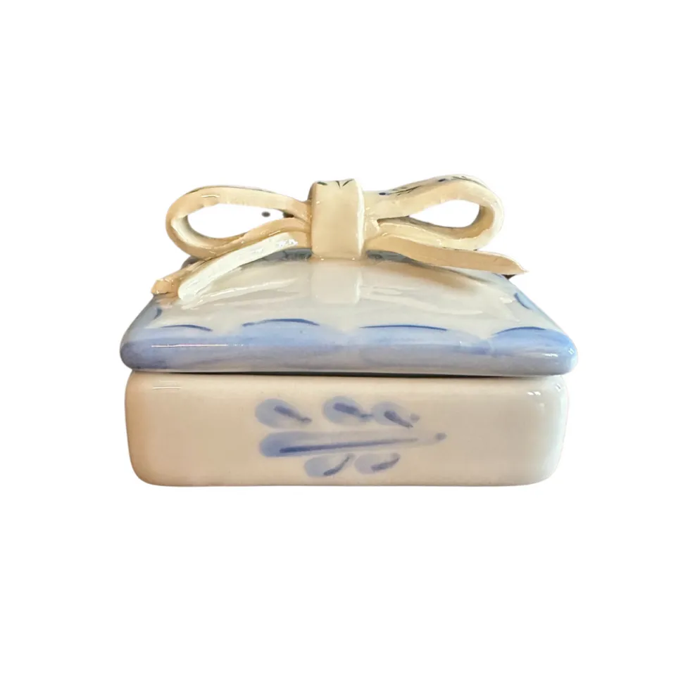 Small Trinket Box with Bow