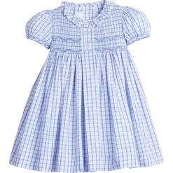 Smocked Bridget Dress in Woodberry Plaid