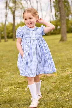 Smocked Bridget Dress in Woodberry Plaid