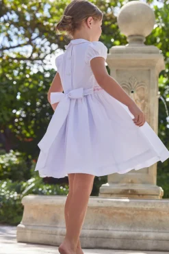 Smocked Emery Dress in Light Pink