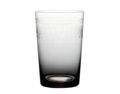 Smoky Tumblers With Ovals Design, Set of 4