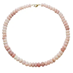 Smooth Pink Opal Candy Necklace