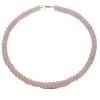 Smooth Rose Quartz Candy Necklace