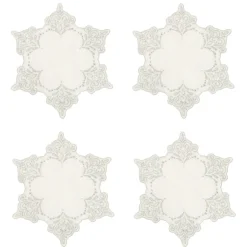 Snowflake Cocktail Napkins, Set of 4