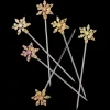 Snowflake Cocktail Picks in Pastel