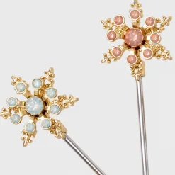 Snowflake Cocktail Picks in Pastel