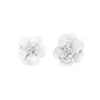 Snowflower Rose Studs