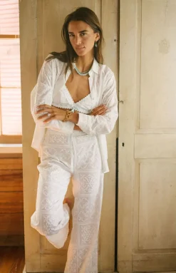 Something Blue Pants in White