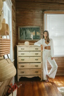 Something Blue Pants in White