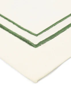 Sophie Classic Two Cord Napkin in Moss Green