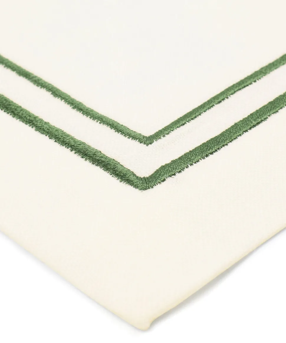 Sophie Classic Two Cord Napkin in Moss Green
