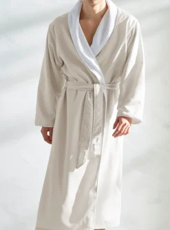 Spa Bathrobe in Bone
