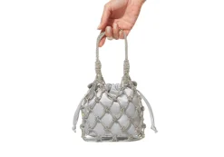 Sparkle Net Pouch In Silver