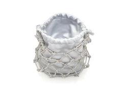 Sparkle Net Pouch In Silver