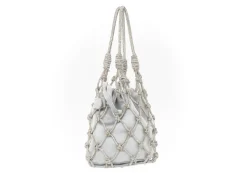 Sparkle Net Pouch In Silver