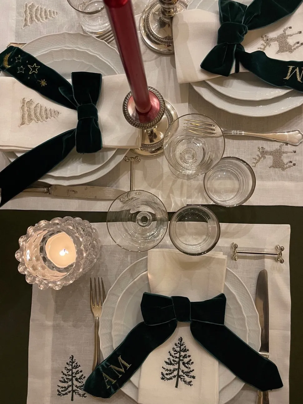 Sparkling Christmas Tree Placemat, Set of 4