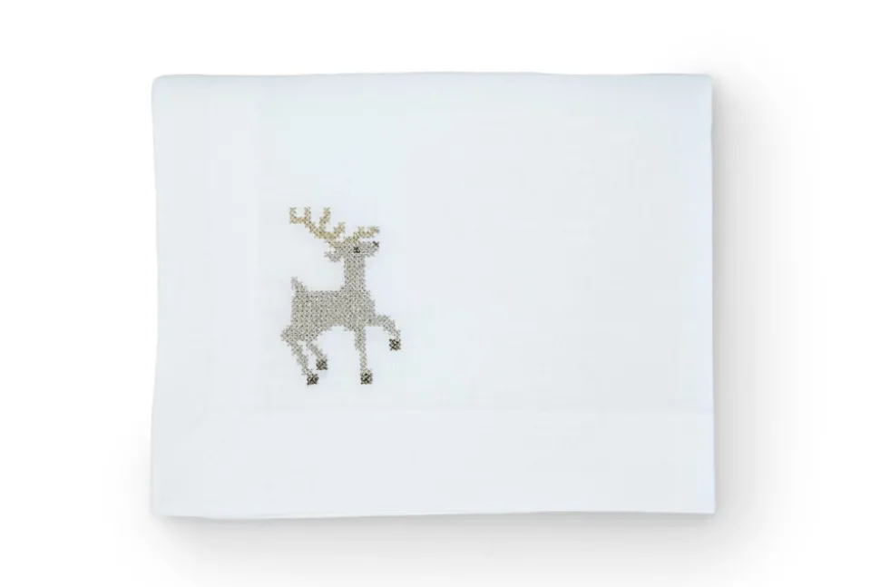 Sparkling Reindeer Napkin and Placemat, Set of 2