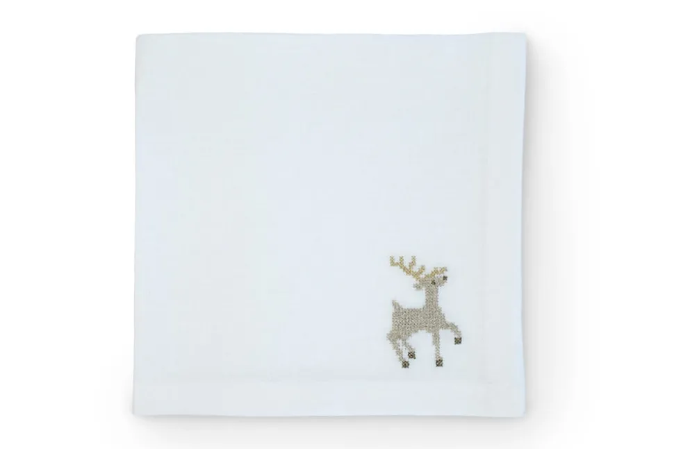 Sparkling Reindeer Napkin, Set of 4