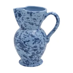 Speckled Pitcher in Blue