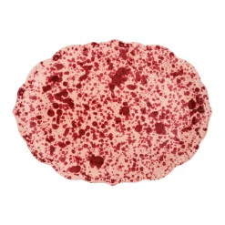 Speckled Serving Plate in Pink