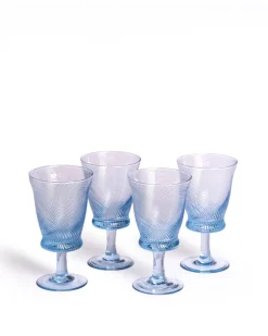 Spiral Wine Glasses, Set of 4