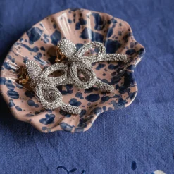 Splatter Coquillage Dish in Pink & Blue