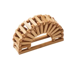 Spoke Napkin Ring in Natural, Set of 4