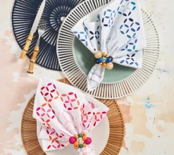 Spoke Placemat in Brown, Set of 4