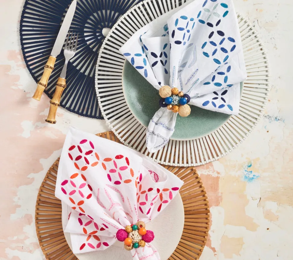 Spoke Placemat in Brown, Set of 4