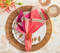 Spoke Placemat in Brown, Set of 4