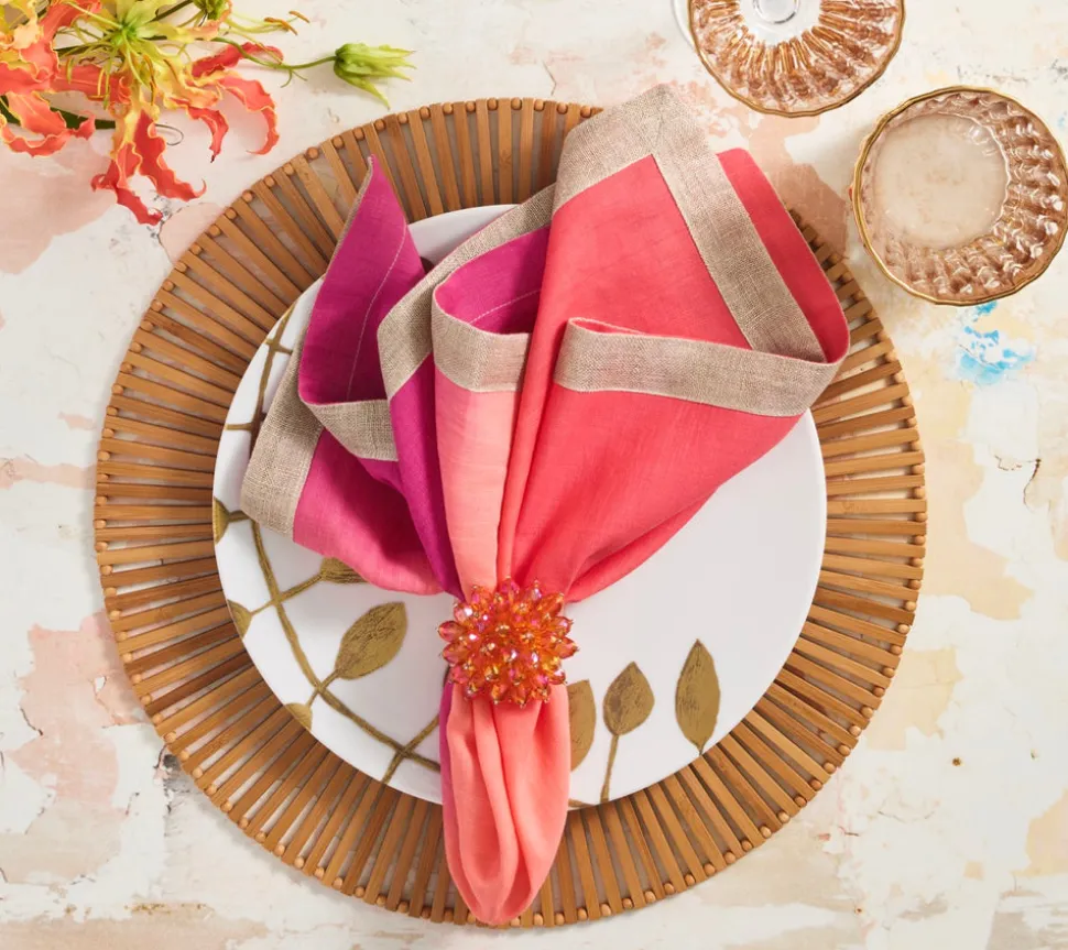 Spoke Placemat in Brown, Set of 4