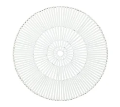Spoke Placemat in White, Set of 4