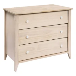 Sprout 3-Drawer Changer Dresser with Removable Changing Tray in Washed Natural & White
